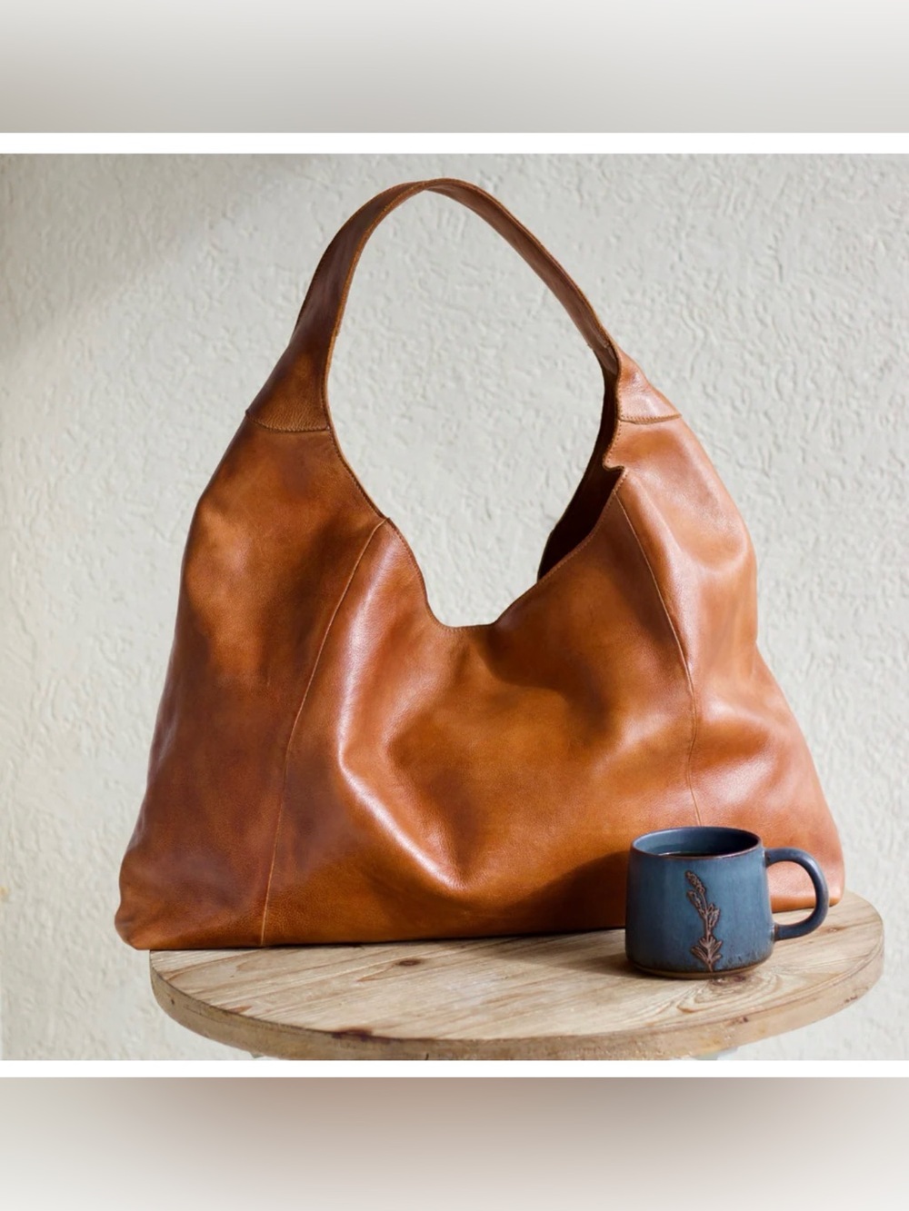 Latico Leathers Lindsey  Soft Tan Leather Hobo Bag